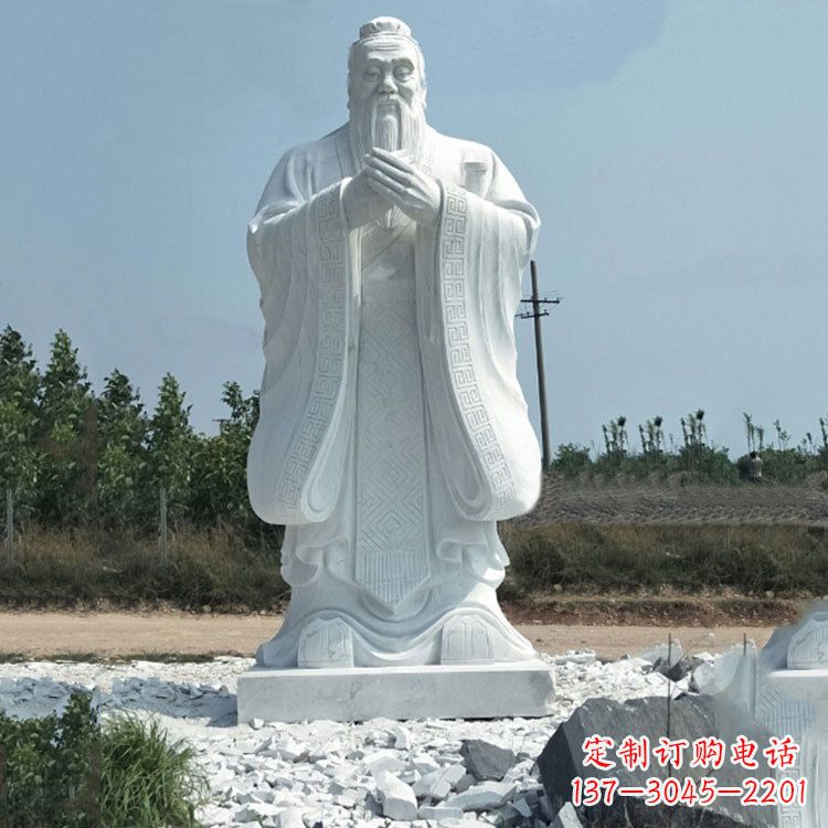 宁夏校园孔子人物雕像
