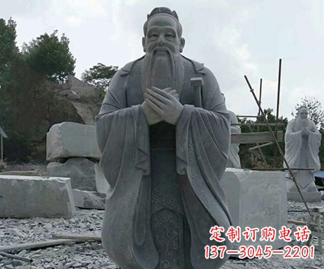 宁夏校园孔子人物石雕