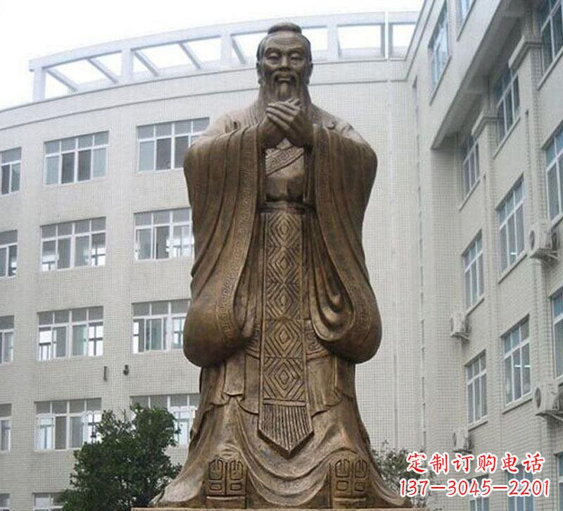 宁夏校园孔子铜雕222