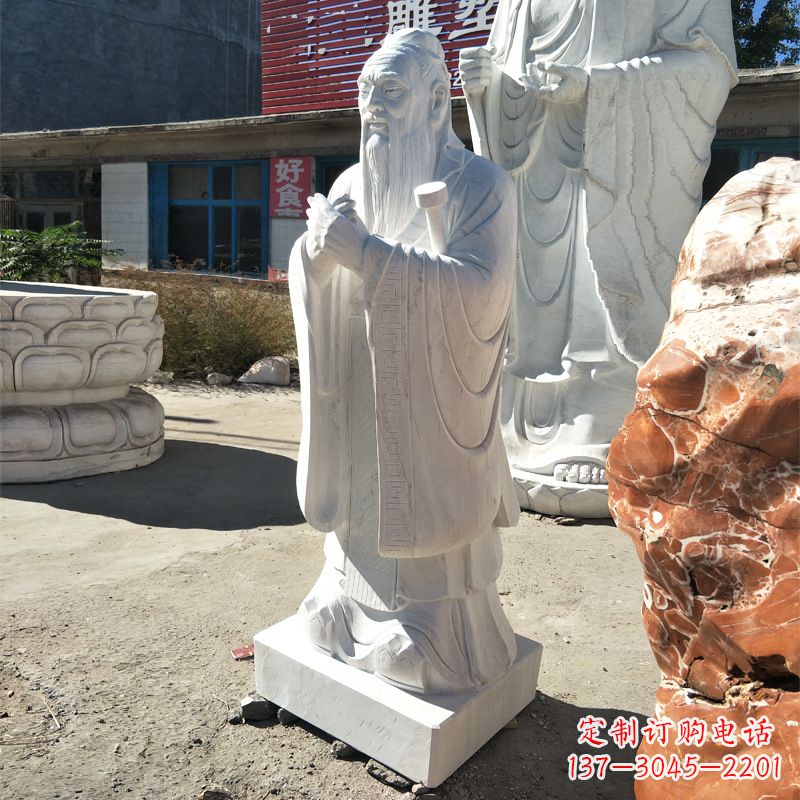 宁夏校园孔子像雕塑