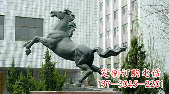 宁夏校园龙马精神铜雕