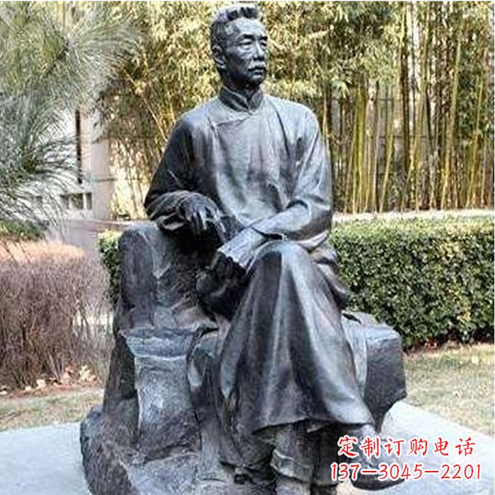 宁夏校园名人鲁迅雕塑