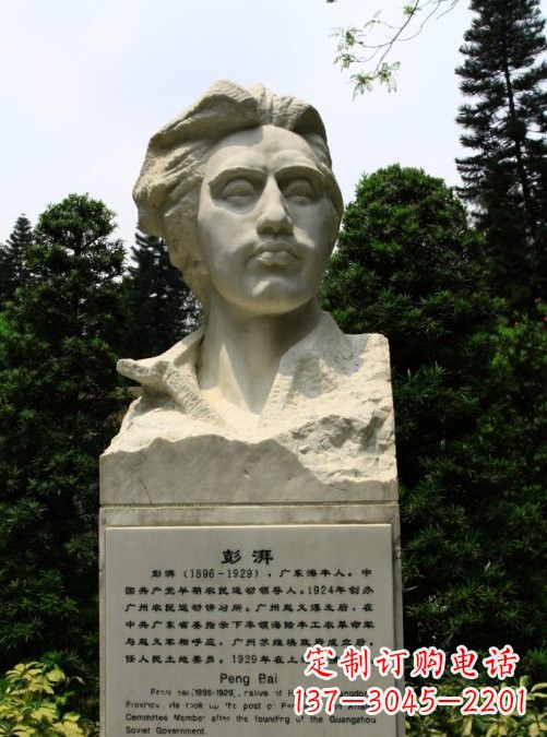 宁夏校园名人澎湃头像雕塑