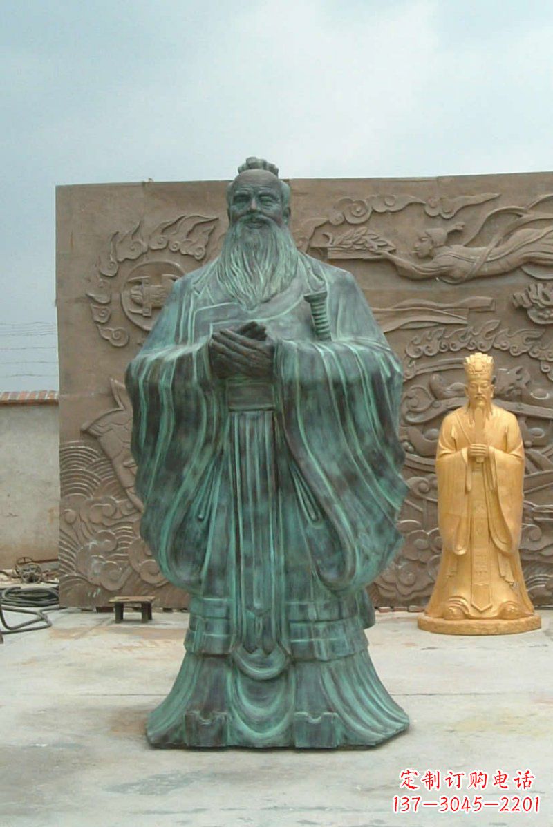 宁夏校园青铜仿古孔子