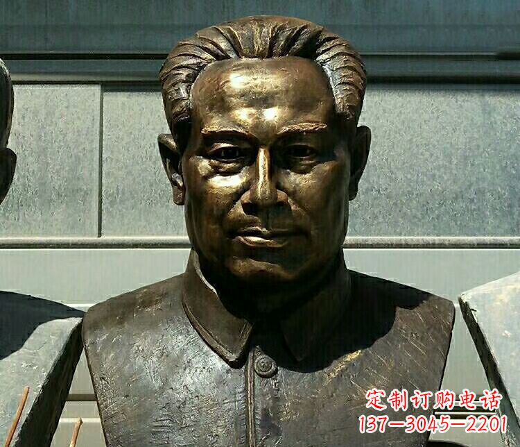 宁夏校园周恩来胸像铜雕