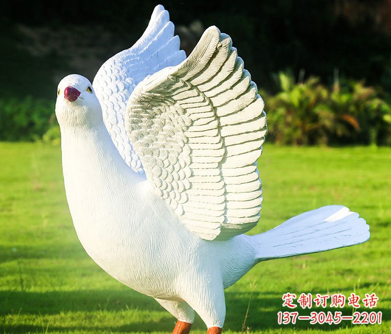 宁夏写真雕塑和平鸽