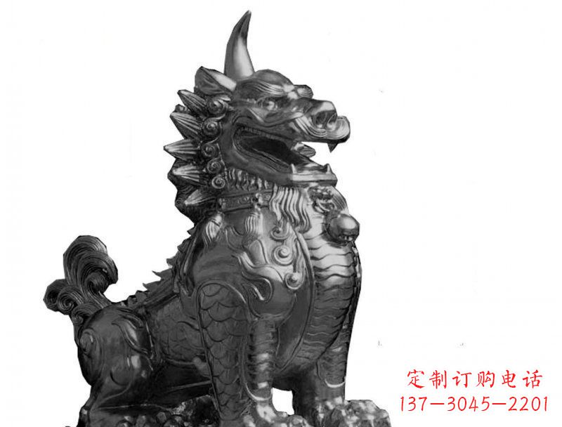 宁夏獬豸法院景观铜雕