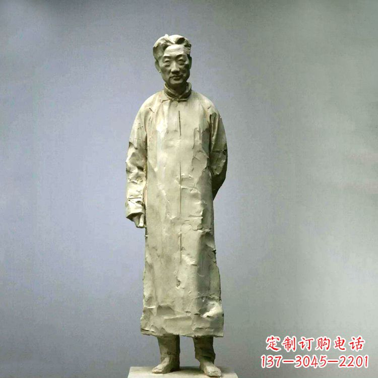 宁夏徐悲鸿雕塑像石雕历史名人雕像