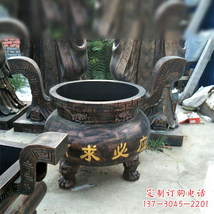 宁夏有求必应祈福铜雕香炉