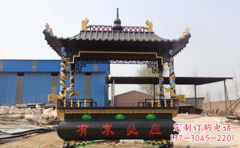 宁夏有求必应香炉寺庙铜雕