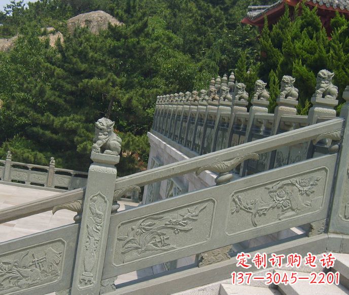 宁夏园林仿古石栏板景观石雕 (4)