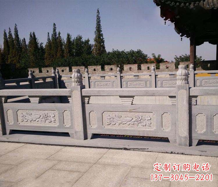 宁夏园林仿古石栏板景观石雕 (2)
