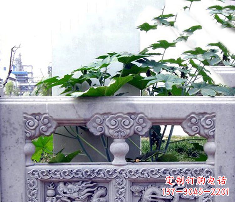宁夏园林仿古石栏板景观石雕 (6)