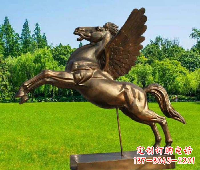 宁夏园林飞马铜雕