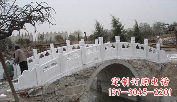 宁夏园林汉白玉大桥栏板景观石雕
