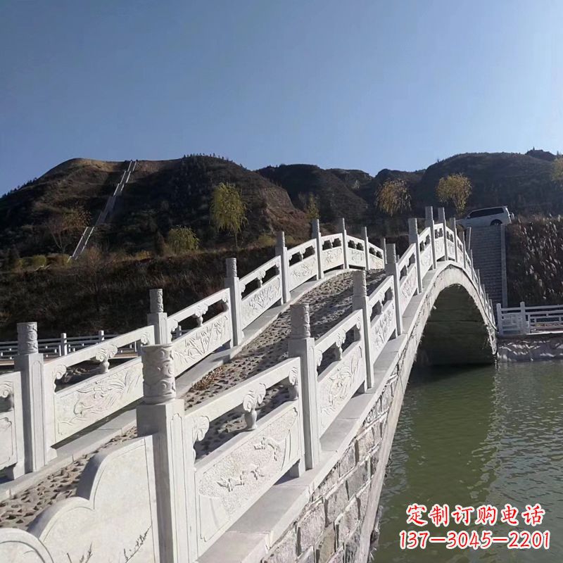 宁夏园林景点石雕桥栏板