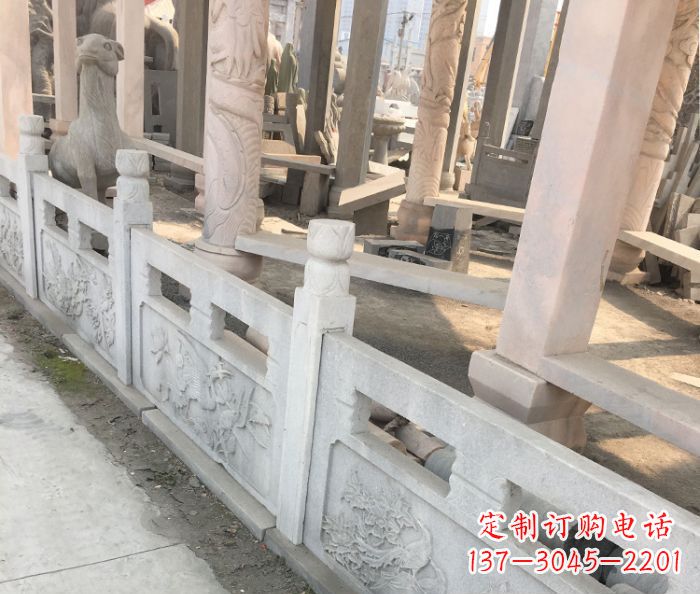 宁夏园林景观大理石浮雕栏板石雕