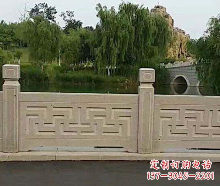 宁夏园林景观大理石栏板石雕 (4)