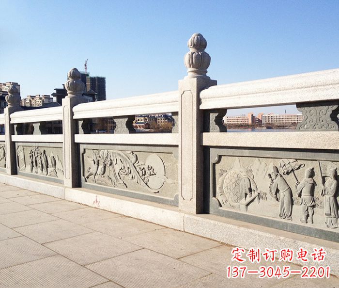 宁夏园林景观大理石栏板石雕 (8)