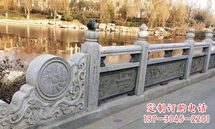 宁夏园林景观大理石栏板石雕 (10)