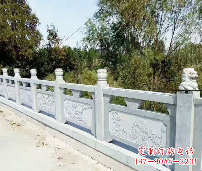 宁夏园林景观大理石栏板石雕_1