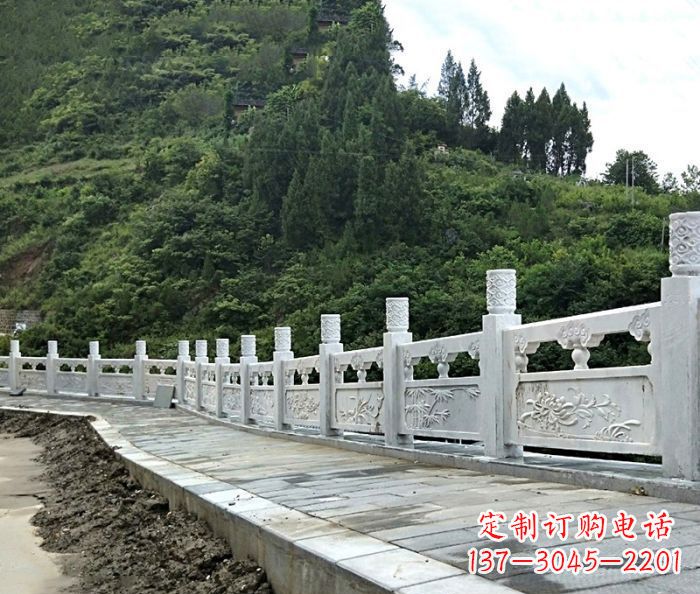 宁夏园林景观大理石栏板石雕_2