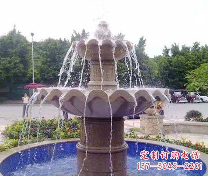 宁夏园林景观大理石喷泉石雕