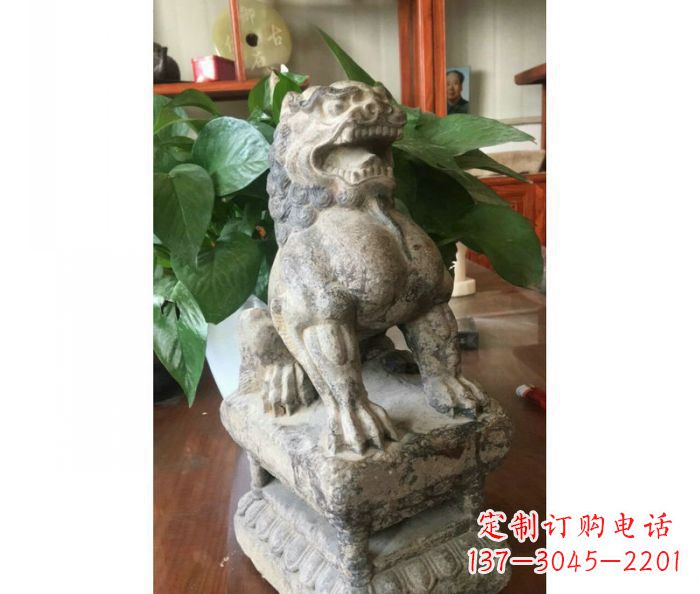 宁夏园林景观大理石狮子石雕