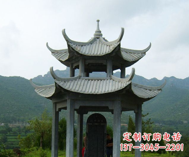 宁夏园林景观仿古凉亭石雕