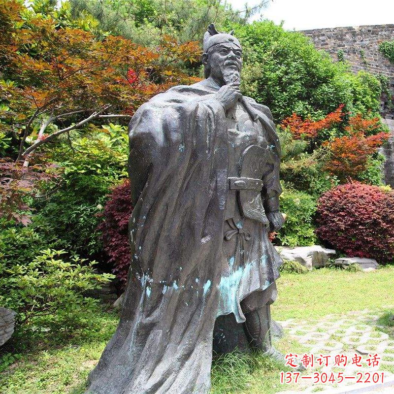宁夏园林历史人物明太祖朱元璋雕塑