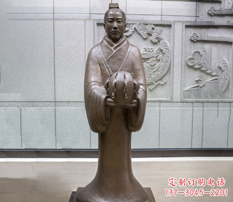 宁夏张衡科学家 人物铜雕
