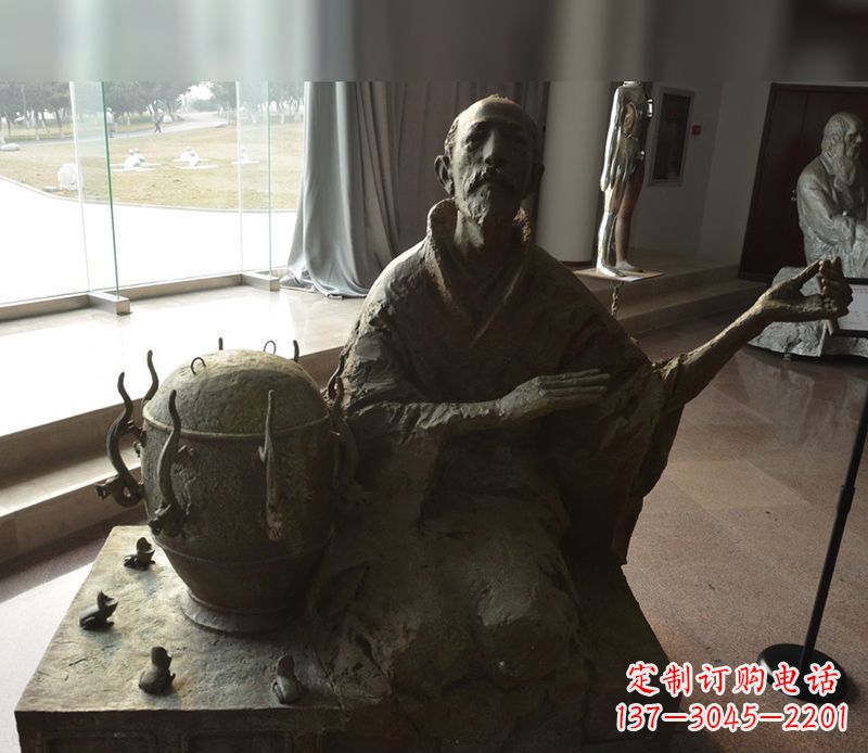 宁夏张衡铜雕