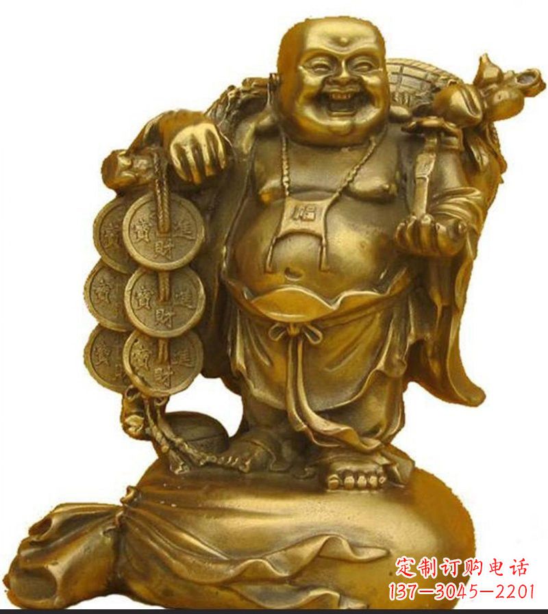 宁夏招财弥勒佛铜雕