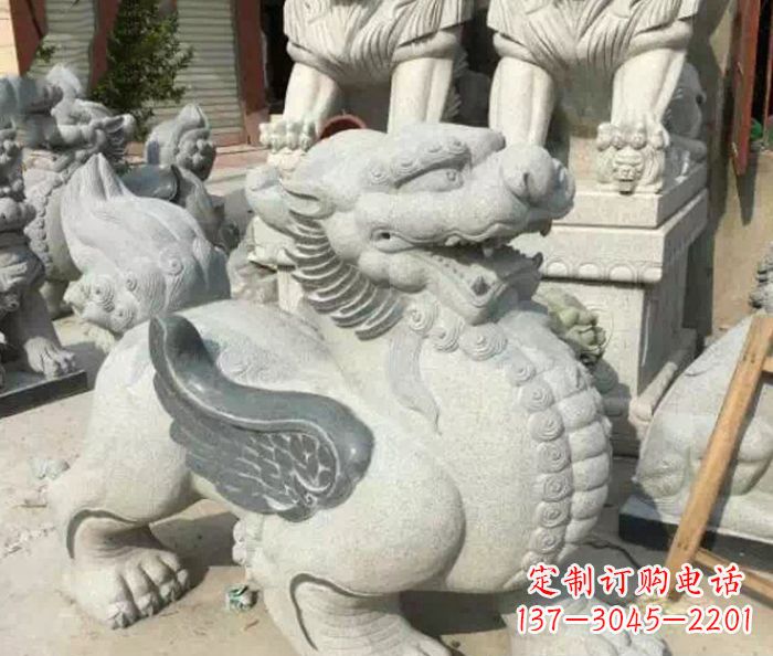 宁夏招财神兽仿古貔貅石雕