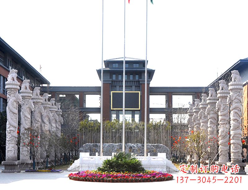 宁夏中国华表雕塑-校园园林广场景观装饰雕塑
