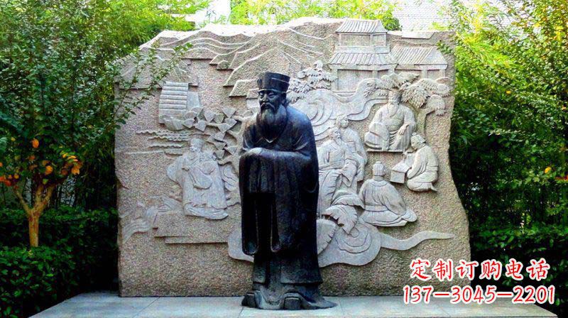 宁夏朱熹古代名人铜雕_2