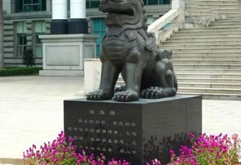 宁夏獬豸铜雕塑-法院门前神兽动物雕塑摆件