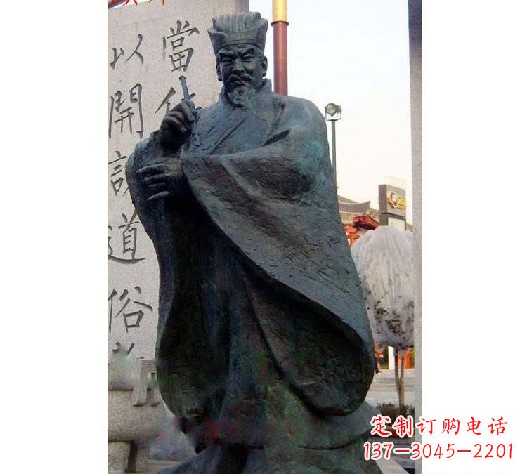 宁夏铸铜古代名人颜真卿
