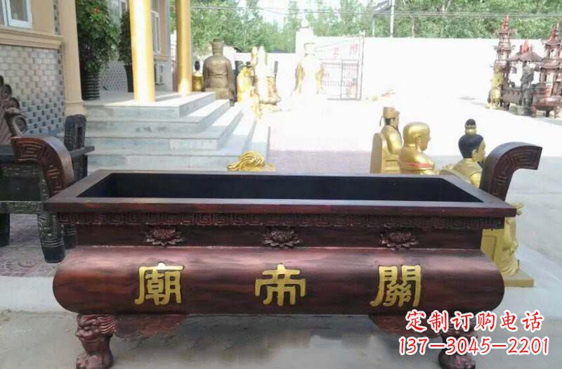 宁夏铸铜关帝庙香炉
