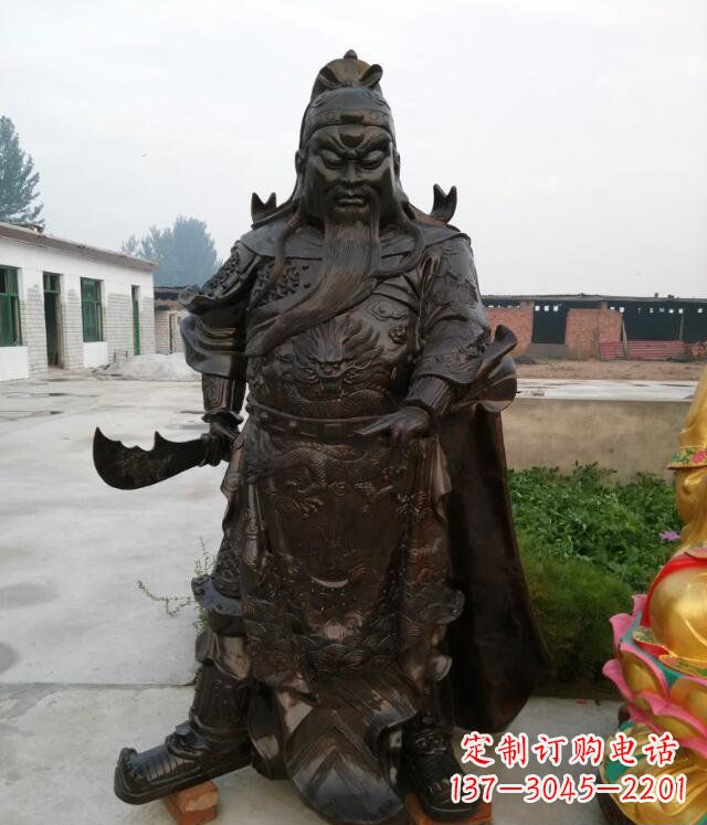 宁夏铸铜关公像铜雕