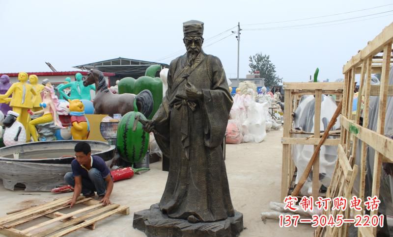 宁夏铸铜李时珍雕塑