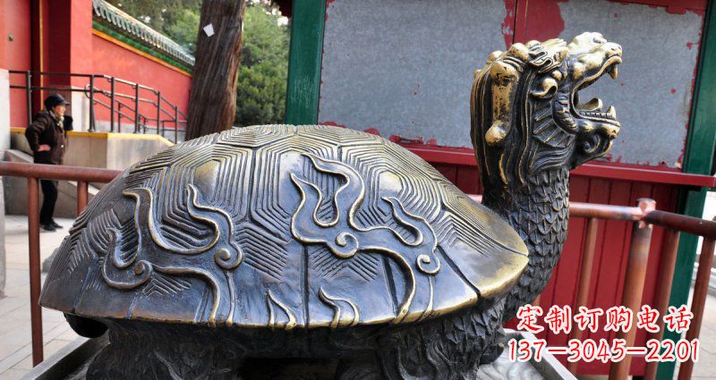 宁夏铸铜龙龟神兽铜雕