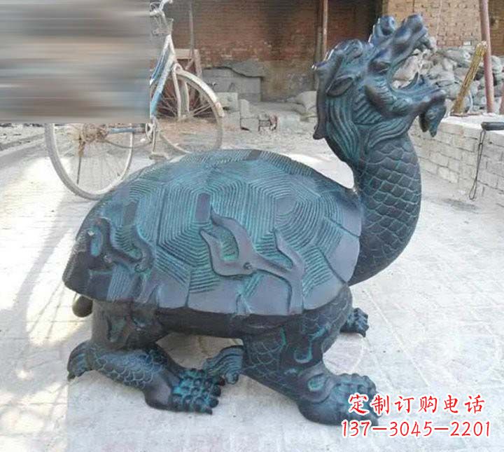 宁夏铸铜龙龟雕塑222