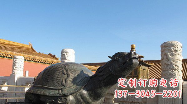 宁夏铸铜龙龟寺庙神兽铜雕