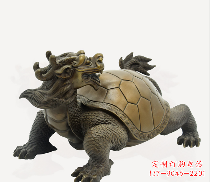 宁夏招财龙龟铜雕